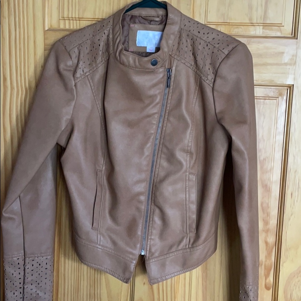 Xhiliration faux leather jacket